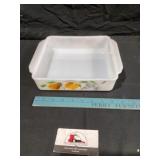 Fire king casserole dish approximately 8 x 8