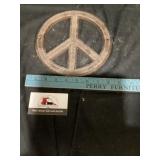 Cast iron piece sign