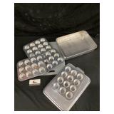 Aluminum cake pan muffin pans