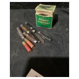 Pocket knives and cardboard shells