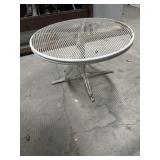 Metal mesh table 30 inches across