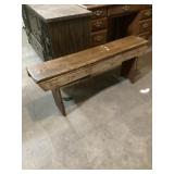 Bucket bench approximately 9 1/2 x 48 x 19 tall