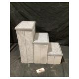 Storage pet steps Approximately 19 x 11 x 18 tall