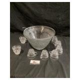 Punch bowl with cups