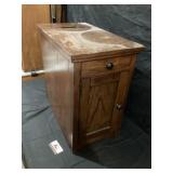 End table with outlet approximately 14 x 24 x 23