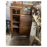Oak Secretary approximately 12 x 33 x 62 tall