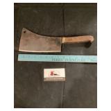 Meat Cleaver approximately 7 1/4 inch blade