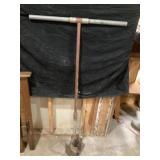 Metal fence post digger