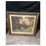 Signed print approximately 30 x 27 tall