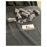 Pewter farm equipment