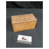 Oak sewing machine box