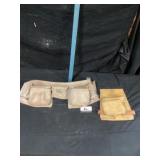 Leather tool belt, and tool bag