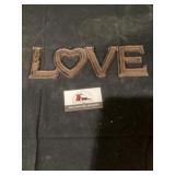 Cast-iron love sign