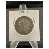 1918-S Walking Liberty  Half