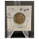 1877 Gold Belgum 20 Francs