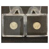 1929 P & S Mercury Dimes