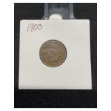 1900 Indian Head Penny Very Fine