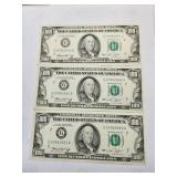 Consecutive Serial Number $100 bills