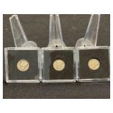 Three Mercury Dimes