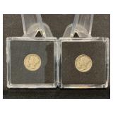 1920-S & 1923 Mercury Dime