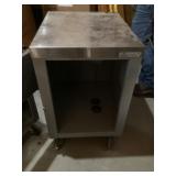 Stainless steel top cabinet on wheels