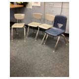4 childï¿½s chairs, 14 inches seat to floor
