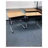 4 Perry elementary adjustable school desks