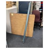 Drop down movie screen approximately 5 feet wide