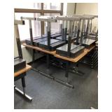 6 Perry school desks adjustable