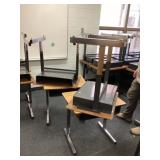 4 Perry elementary adjustable school desks