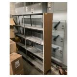 Metal shelving approximately 12 x 72 x 71 tall