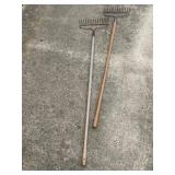 Two Metal rakes