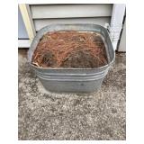 Galvanized tub