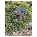 Metal whirly gig and Shepards hook