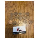 Large penny coins
