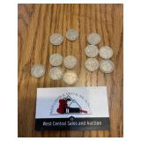 1950s Elizabeth coins