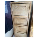 Wooden filing cabinet