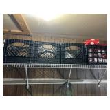 Milk crates and Christmas decor
