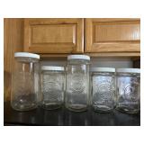 Golden Harvest glass canisters