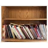 Cookbooks, sewing, misc books