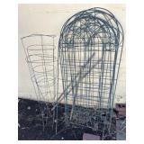 Garden trellises and tomato cages