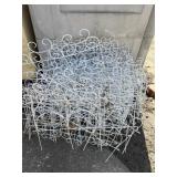 White garden fencing