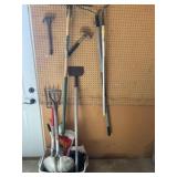 Shovels, roller, ice melt, misc