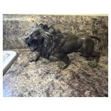 Metal- bronze like lion decor
