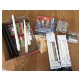 Taper candles, and misc