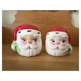 Vintage Santa salt and pepper shakers