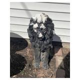 Plaster lion decor
