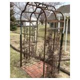 7 ft metal garden arch