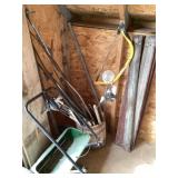 Lawn spreader, garden decor, misc