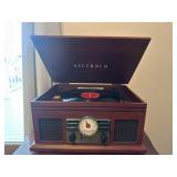 Modern Victrola radio record player